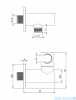 Deante Blur Zestaw prysznicowy podtynkowy titanium NQL_D9YK